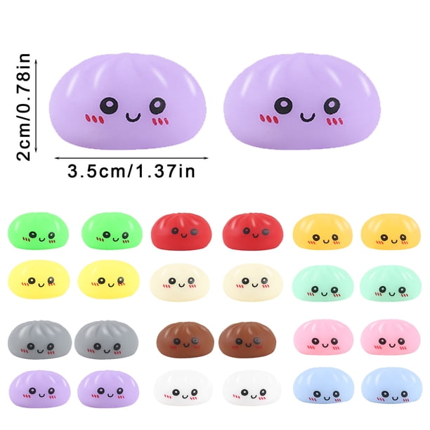 Ohufall 1 Pce Jouets Squishy en Forme de Dumpling Doux Jouets Anti-Stress à Presser pour Adultes