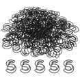 thumbnail image 1 of Unique Bargains Pinces à Papier Lettres en Forme de S, Noir, 100 Unités, 1 of 6