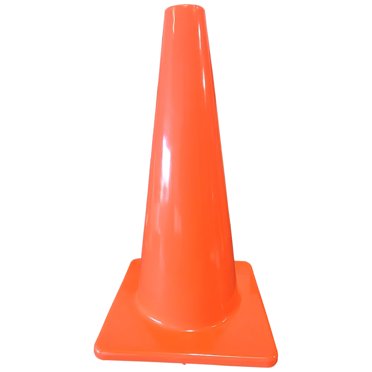 PRISP Cône en PVC Orange Souple - Cône d'Entraînement Résistant pour l'Intérieur et l'Extérieur
