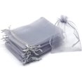 thumbnail image 1 of ORUYROP 100pcs Drawstring Organza Jewelry Candy Pouch Party Wedding Favor Gift Bags (8x12, Gray), 1 of 7