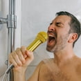 thumbnail image 3 of Bath & Bathing Accessories Personalised Microphone Shape Showerhead - High Pressure Rain Shower Head for Home Spa Handheld Durable Metal Construction, 3 of 6