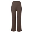 thumbnail image 4 of Fgnfyis Pantalon de Yoga pour Femmes, Gainant, Exercice, Mise en Forme, Course, Taille Haute, Long, Extensible, Confortable, pour Femmes, Brun, TTG, 4 of 7
