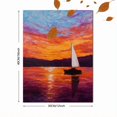 thumbnail image 3 of Qisvanset Sunrise Lake Reeds Canvas Print 12x16 Inch Hallway Decor, 3 of 8