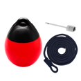 thumbnail image 3 of jinwen Boat Ball Dock Round with Inflatable Pin and Rope Protection Mooring Buoy Anchor Red with Black Rope, 3 of 9