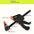 thumbnail image 3 of Heavy Duty Universal G Clamp with Quick Release Mechanism for Woodworking and Metal Construction Projects, 3 of 6