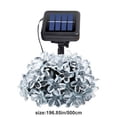 thumbnail image 3 of Kadlawus Solar Flower String Lights for Outdoor, 20 LED Solar Powered String Lights, Waterproof Plastic Fairy Lights for Garden, Fence, Patio, Yard, Christmas Tree, 3 of 7