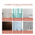 thumbnail image 4 of BRIGHTFUFU Wall Peg Board Organizer Pegboard Accessory Plastic 1Pack Bathroom, 4 of 5