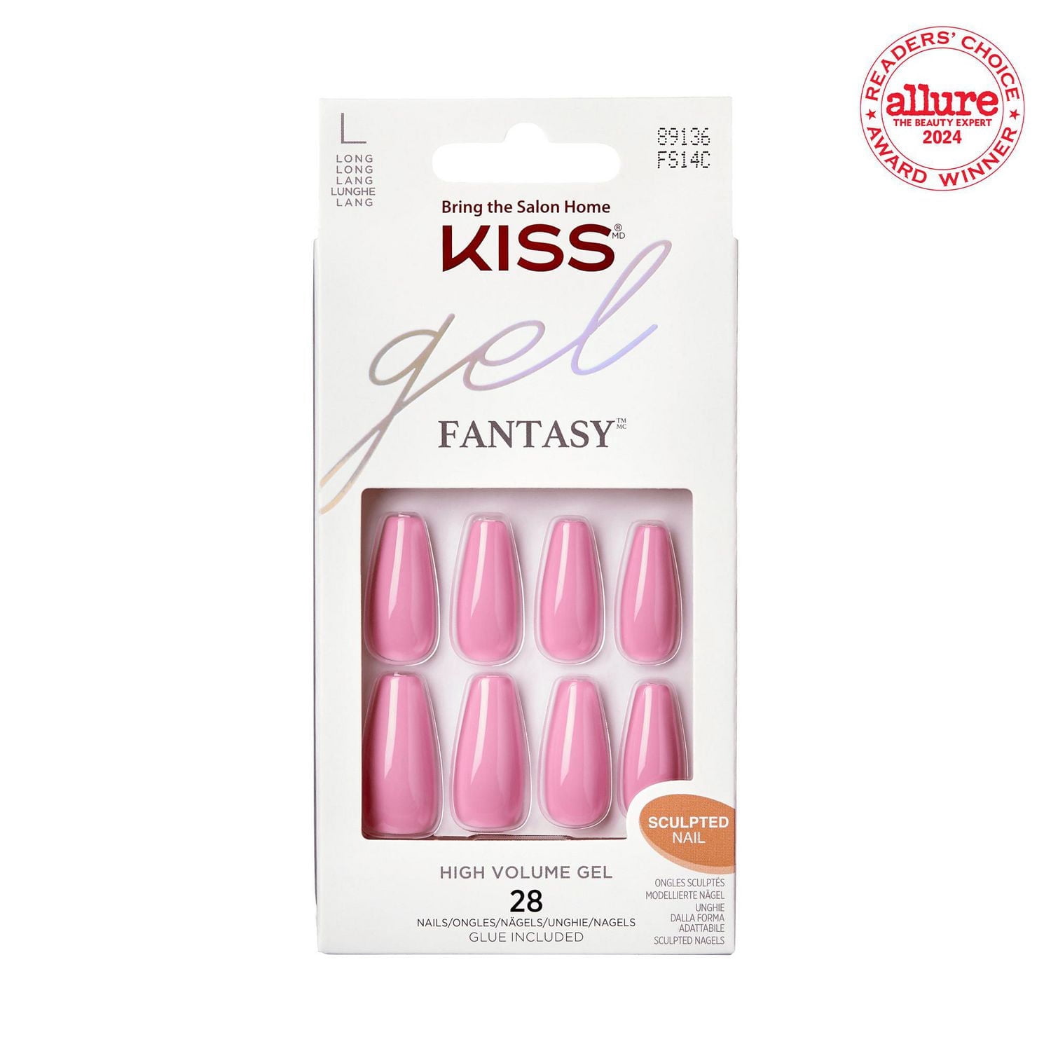 KISS Gel Fantasy - Ongles Artificiels, Longs