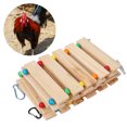 thumbnail image 4 of Chicken Toys Chicken Swing For Hens Chicken Hanging Swing Chicken Wooden Ladder Chicken Hanging Ladder Toy Chicken Swing Chicken Wooden Ladder Hanging Feeder Bird Hens Toy For, 4 of 8