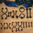 thumbnail image 3 of BodyJ4You 156PC Body Piercing Kit Lot 14G 16G Black Belly Ring Tongue Tragus RANDOM Mix Jewelry, 3 of 6