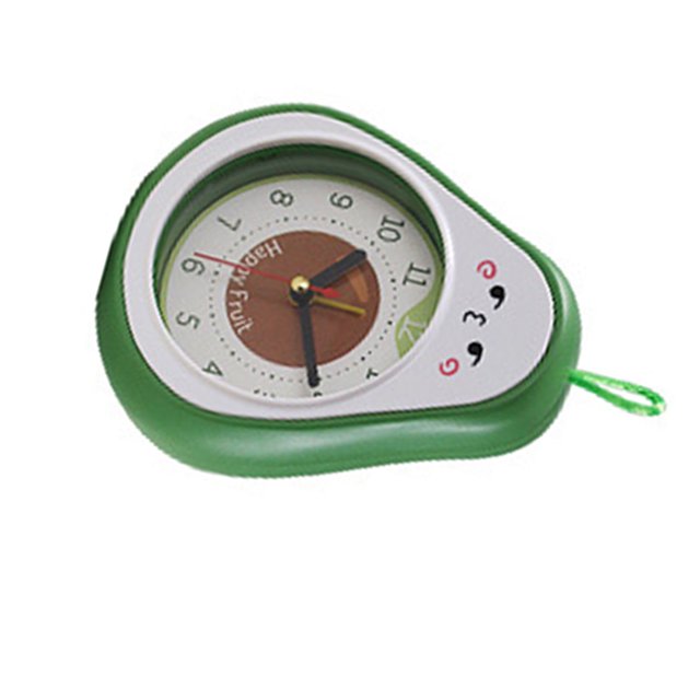 Cartoon Fruit Alarm Clock,Fashionable Decorative Ornaments Desk Alarm Clock Clear Display Cartoon Fruit Alarm Clock Student Desk Clock Decoration for Children with Desk Clock
