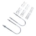 thumbnail image 1 of Antenna Mast Clamp Strong and Secure, Versatile Mounting, All Weather, Easy Installation for Mast with Double Antenna Mast Clamp Kit Iron V Jaw Block, U, 1 of 8