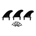 thumbnail image 3 of 12Pcs Soft Top Surfboard Fins Sets for Softboard Paddle Board Surf Boards Accessories, 3 of 8