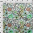 thumbnail image 3 of oneOone Tissu en Coton Cambrique Pêche Foncée Floraux Matériel de Robe Tissu Imprimé Tissu au Mètre 56 Pouces de Large, 3 of 4