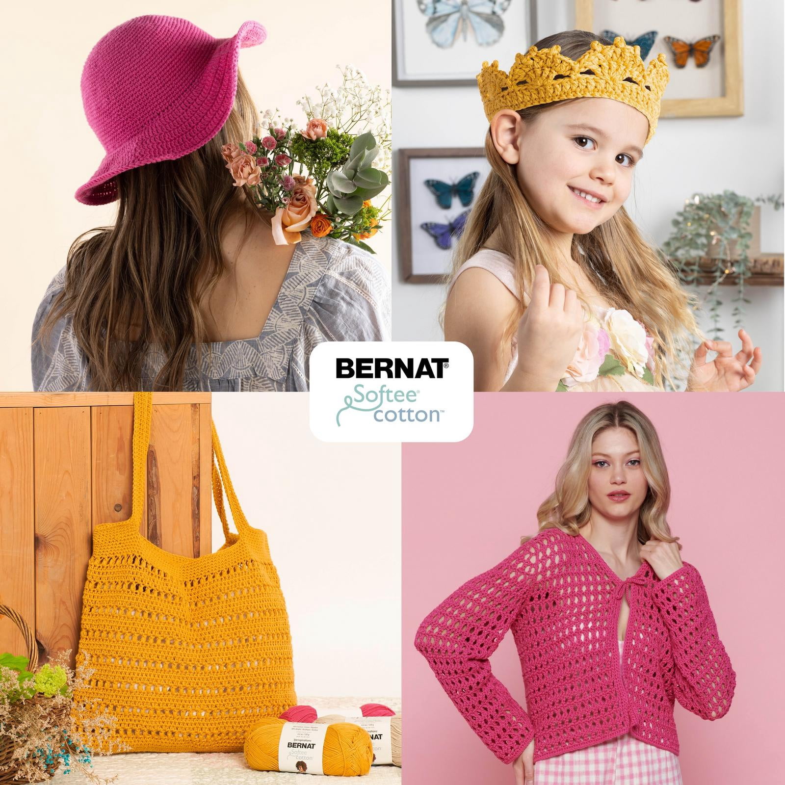 Bernat® Fil Softee® Cotton™, Mélange de Coton #3 Léger, 4,2 Oz/120 G