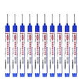 thumbnail image 1 of 10PCS Long Head Deep Hole Marker Pens 20mm Deep Reach Markers Long Nose Marker Construction Markers Marking Tool Markers Carpenter Ink Marker Pens Metal Marking Pen 8ml, 1 of 3