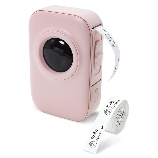 yeacher D30 PRO Imprimante Thermique Compacte - 203 Dpi, Largeur d'Étiquette 15 mm, Bluetooth 5.0, Compatible iOS/Android, Batterie Intégrée, Rouleau d'Étiquettes Blanc Inclus (15 mm*5,4 m)