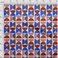thumbnail image 4 of oneOone Rayon Blue Fabric Geometric Circle Craft Projects Decor Fabric Printed By The Yard 56 Inch Wide, 4 of 4