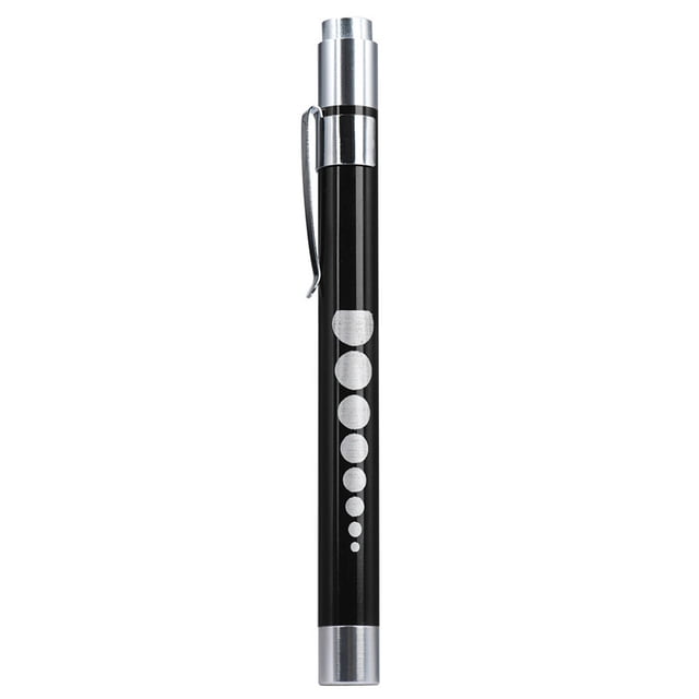LED Sanitary Pen Aluminum Alloy Pen Flashlight White Yellow Inspection Pupil For Oral Ophthalmology