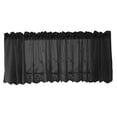 thumbnail image 3 of Embroidered Window Voile Curtain Valance Set for Small Kitchen Window, Cafe, Bath, Laundry or Bedroom Black-Valance-130x41cm, 3 of 8