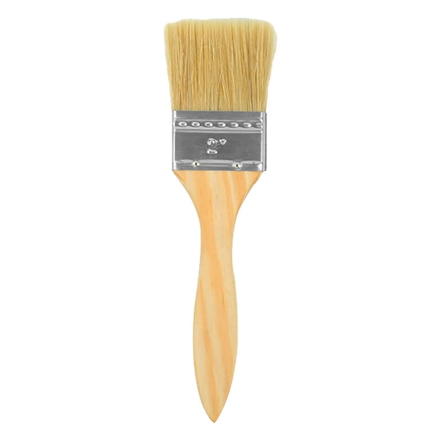 Professional Paint Brush Set - 1/1.5/2 Inch Wooden Handle Brushes For Wall Painting, Trim Work & Home Improvement Projects