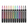 thumbnail image 1 of Double Line Outline Markers 12 Colors Metallic Glitter Pens for Writing Drawing and Birthday Greeting Cards, 1 of 9