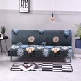 thumbnail image 4 of 2024 Futon Slipcover Armless Sofa Covers Stretch Sofa Bed Slipcover Protector Elastic (Light Gray Animal), 4 of 9