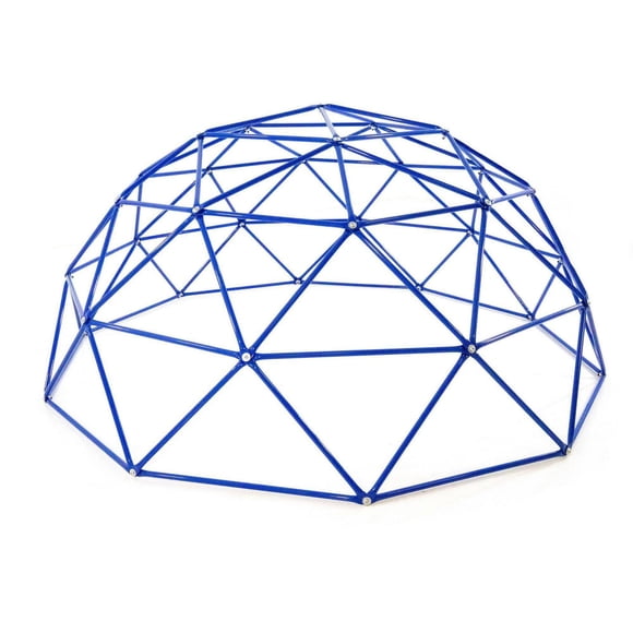 ACTIVPLAY 9 FT Blue Geo Dome Climber, Weather Resistant Play Ground Equipment, Climbing Geometric Dome Play Center, ASTM Safety Standards
