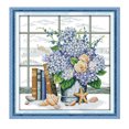 thumbnail image 2 of Stamped Cross Stitch Kits 14 Count Embroidery Cloth - Flower Windowsill Pattern,, 2 of 8