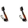 thumbnail image 2 of Baohd Stainless Steel Golf Club Brush Ergonomic Handheld Replacement Solid Color Shoe Brushes Cleaning Tool Accessories Orange Lidless 2Set, 2 of 6