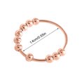 thumbnail image 1 of PVCS Spirale à Simple Bobine, Perles Pivotantes Libres, Anneau de Perles Anti-Anxiété, Adapté pour Femme, 1 of 7