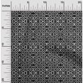 thumbnail image 1 of oneOone Georgette Viscose Fabric Leaves & Swirl Block Decor Fabric Printed BTY 42 Inch Wide, 1 of 4