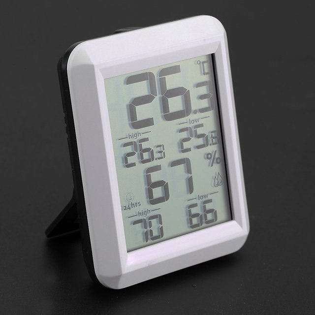 Moniteur d'Humidité Numérique avec Mesureur d'Humidité de Température, Design Intelligent et Portable, Indicateur de Confort d'Air