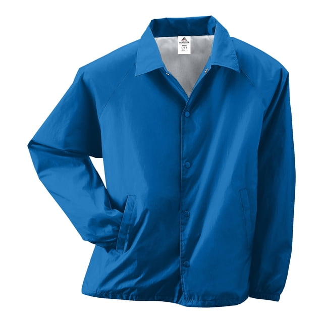Augusta Sportswear Mens Nylon Coachs Jacket/Lined, M, Royal