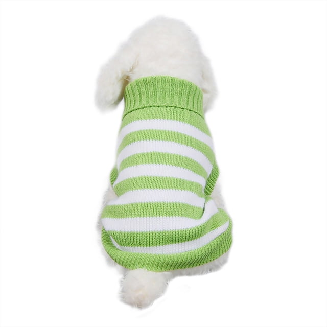 XZNGL Dog Clothes Horizontal Striped Dog Sweater Pet Striped Clothes Dog Clothes