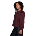 thumbnail image 4 of George Women's Ruffled Long-Sleeve Top, 4 of 6