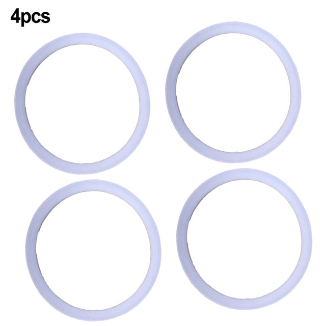 Replacement gasket compatible with Owala FreeSip water bottle in sizes 19oz, 24oz, 32oz, and 40oz. The image displays four gray silicone sealing rings arranged in a grid pattern, ideal for drinkware accessories. These replacement seals provide leak-proof sealing, heat insulation, and are made of durable, odorless silicone material. Easy to install and remove.
