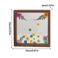 thumbnail image 4 of Dried flowers and leaves specimen frame wooden frame with real, 4 of 7