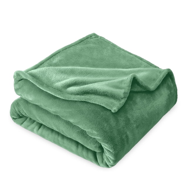 Bare Home Microplush Fleece Blanket - 300 GSM - Fuzzy Microfleece - Soft & Plush - Throw/Travel, Meadow