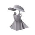 thumbnail image 3 of jinwen Sun Hat Face Cover Cap Earloop Women for Sightseeing Outdoor Activities Work Light Gray, 3 of 9