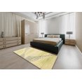 thumbnail image 4 of Ahgly Company Tapis Rond Abstrait Récolte Dorée, 4 Pieds Rond, 4 of 6