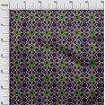 thumbnail image 3 of oneOone Georgette Viscose Light Green Fabric Asian Tile Star Sewing Craft Projects Fabric Prints By Yard 42 Inch Wide, 3 of 4