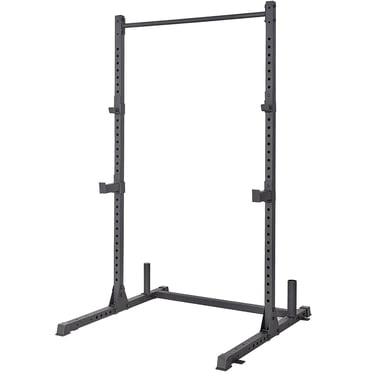 Squat Rack 800LB Capacity Power Rack 2"x 2" Steel Power Cage Exercise Stand with 4 J-Hooks for Bench Press, Weightlifting and Strength Training - 1026783