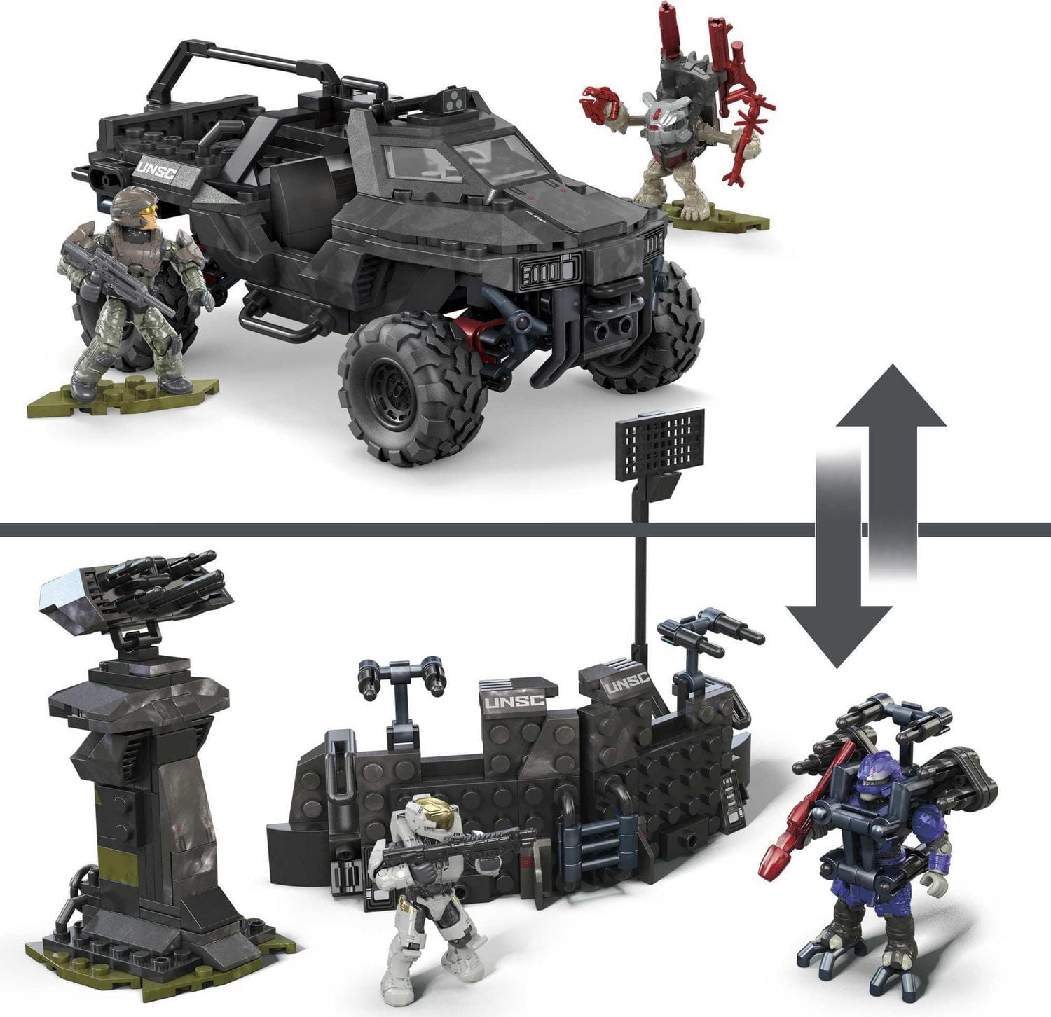 Mega Halo Infinite Coffret Attaque du Razorback UNSC - 302 Blocs