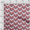 thumbnail image 2 of oneOone Georgette Viscose Red Fabric Floral Sewing Material Print Fabric By The Yard 42 Inch Wide, 2 of 5