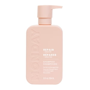 MONDAY Haircare REPAIR Shampooing avec kératine, huile d'argan & Beurre de cacao pour sec à endommagé & Cheveux épuisés