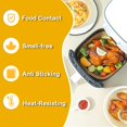 thumbnail image 4 of Air Fryer Disposable Paper Liners for Ninja AF101C, 9 Inch Parchment Paper Liners Round Liner Pads, Non-Stick Disposable Unbleached Baking Paper for Air Fryer, Baking Roasting Microwave (100PCS), 4 of 7