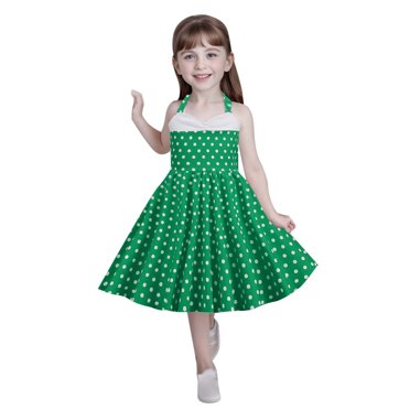 2025 Girls Dresses Kids Strap Spliced Lavender Dress Polka Dot Vintage Children's Dresses for Party Wedding Dress Princess Dress Flower Girl Dresses for Wedding Girls Dresses Short Sleeve Little s