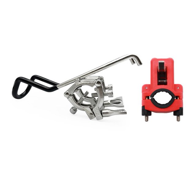 Stainless Steel Rail Mounted Clamp for Boat Adjustable Boat Fishing Rod Bracket