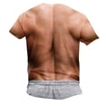 thumbnail image 4 of Weiqiqre T-shirt pour Homme Décontracté à Imprimé Musculaire T-shirt Graphique Extérieur Quotidien Vacances Manches Courtes Col Rond Chandail Printemps Été Vêtements Habillement, 4 of 6